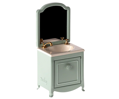 Maileg Sink dresser, Mouse - Mint