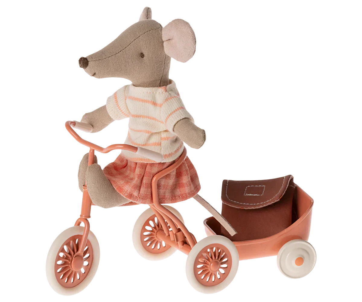 Maileg Tricycle Mouse Big Sister Coral
