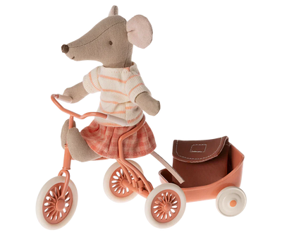 Maileg Tricycle Mouse Big Sister Coral