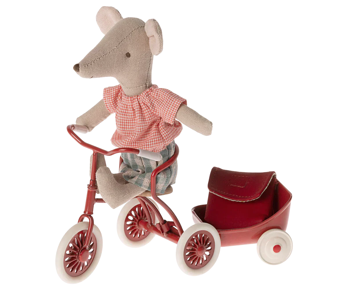 Maileg Tricycle Mouse Big Sister Red