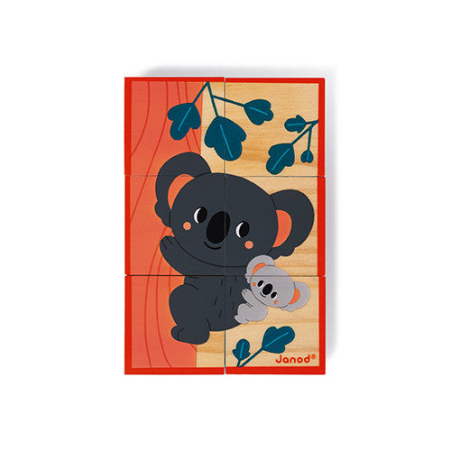 6 Animal Wooden Blocks