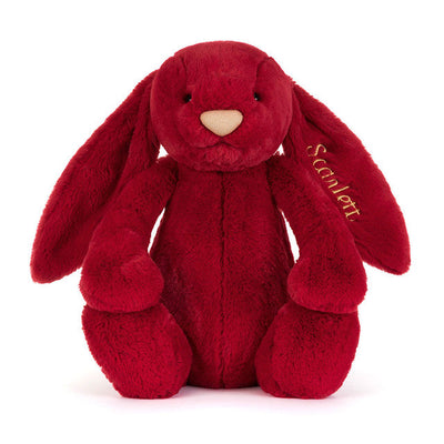 Personalised Bashful Luxe Bunny Scarlett Huge