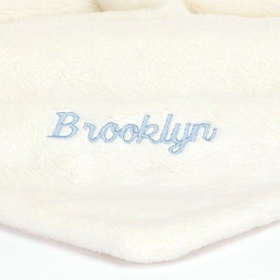 Personalised Bashful Black & Cream Puppy Soother