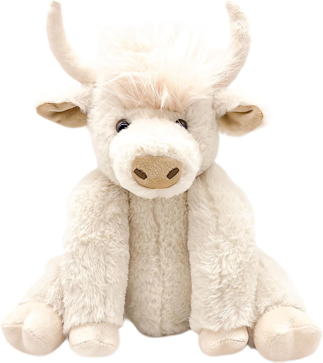 Highland Cow Plush Toy 10 Inch Soft Posable Stuffed Animal