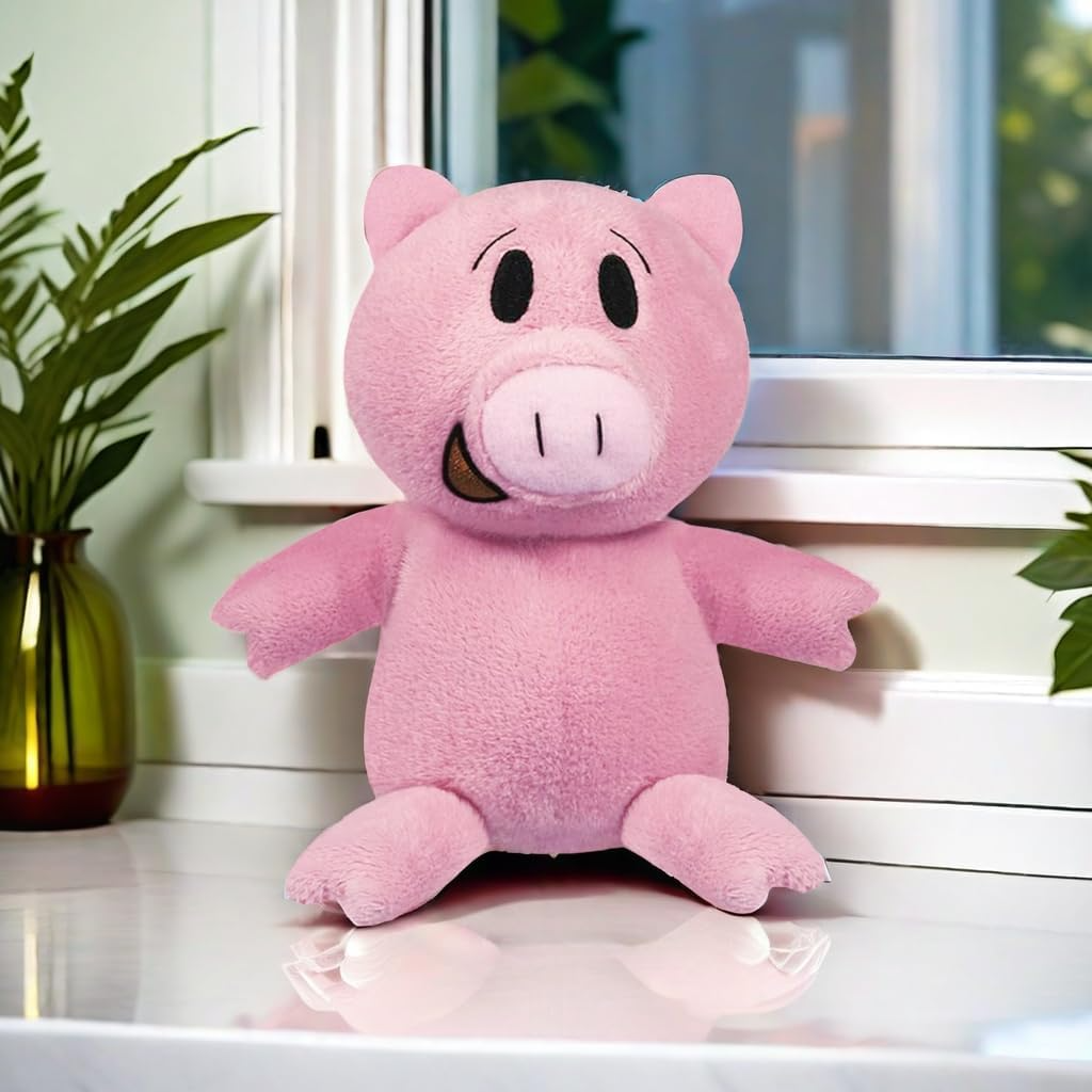Pink Pig Plush Toy 10 Inch Soft Stuffed Animal for Kids Gift