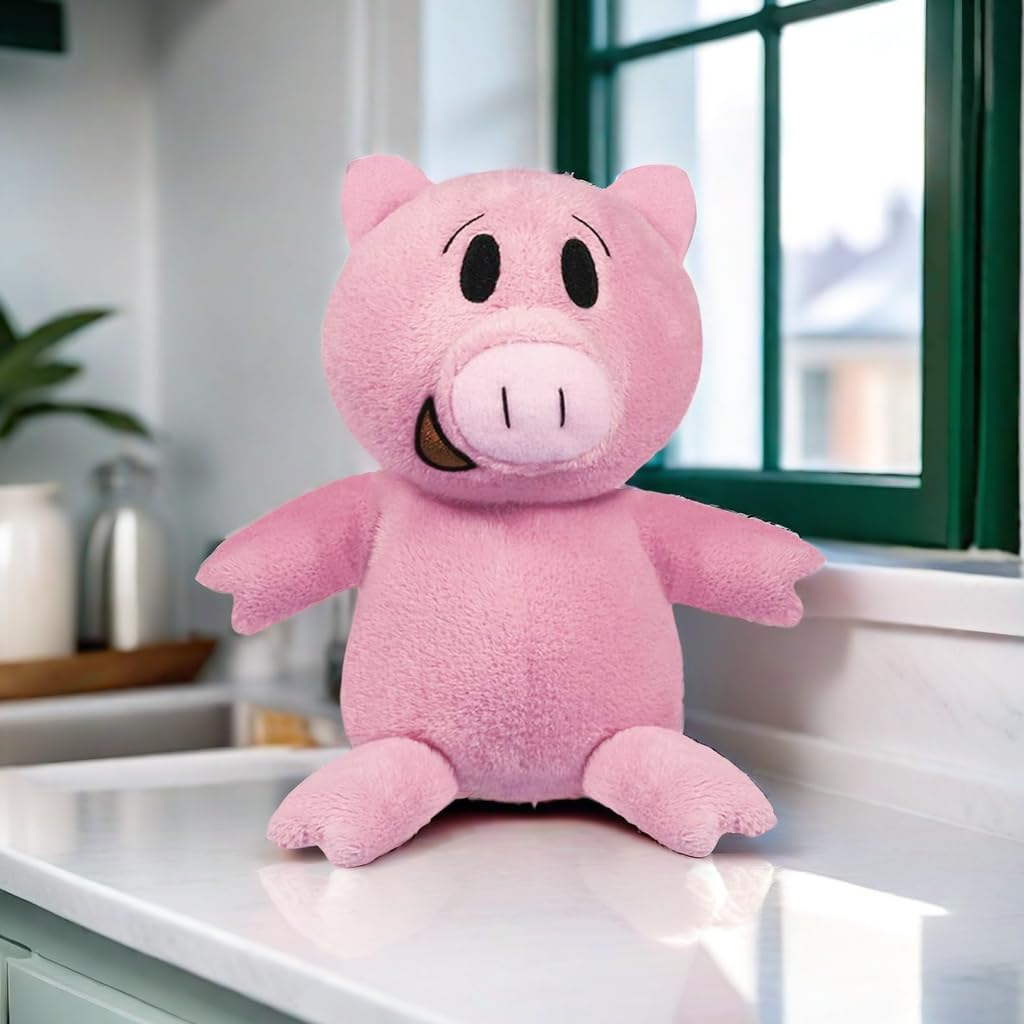 Pink Pig Plush Toy 10 Inch Soft Stuffed Animal for Kids Gift