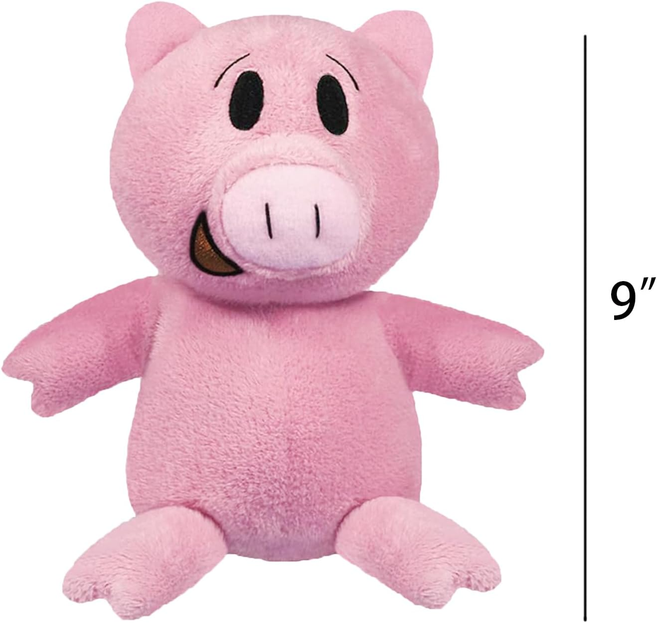 Pink Pig Plush Toy 10 Inch Soft Stuffed Animal for Kids Gift