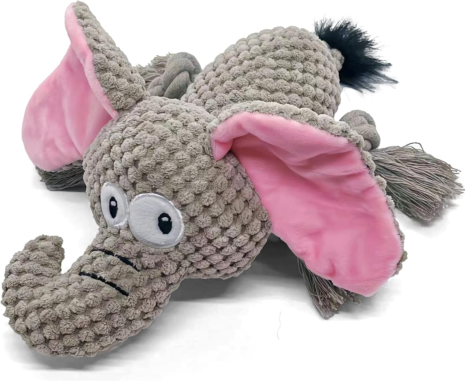 Elephant Squeaky Dog Toy Durable Plush Chew Toy for Dogs