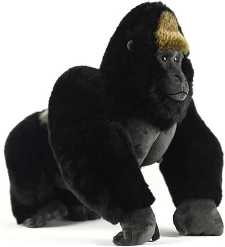 Silverback Gorilla Plush Toy 15 Inch Realistic Soft Stuffed
