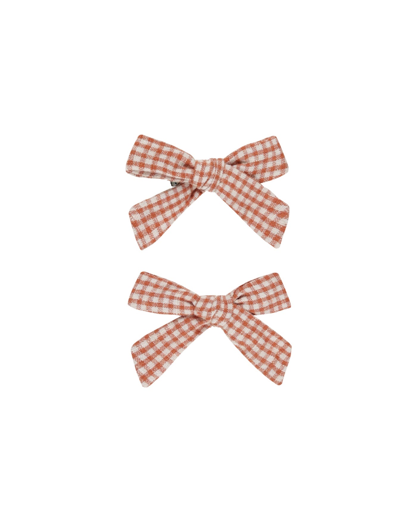 Rylee + Cru Bows, Set of 2 || Poppy Gingham
